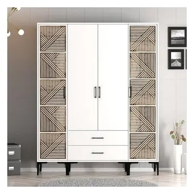 Hanah Home Wardrobe Kumsal PTP - White