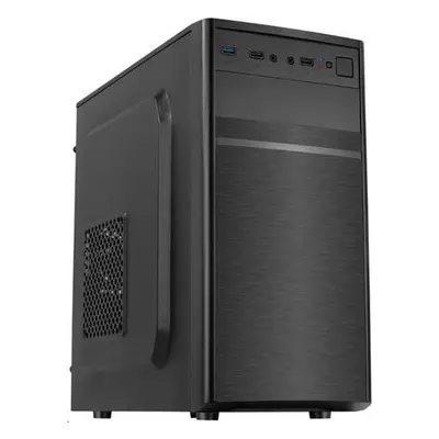 EUROCASE skříň MC X103 black, micro tower, 1x USB 3.0, 2x USB 2.0, 2x audio, bez zdroje, MC X103