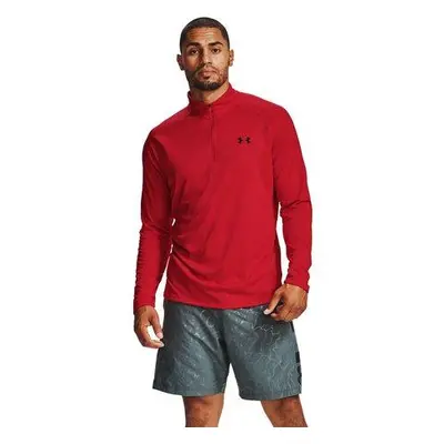 Under Armour Pánské triko Tech 2.0 1/2 Zip - velikost L red XXL