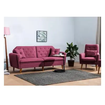 Atelier del Sofa Sofa-Bed Set Terra-TKM02-94819 Claret Red