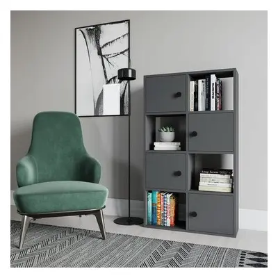 Hanah Home Bookshelf Tasso - Anthracite