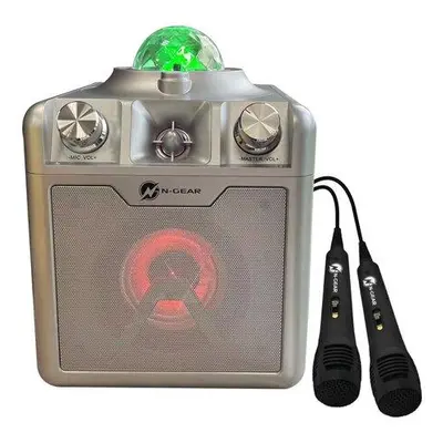 N-GEAR DISCO STAR 710S/ BT/ 50W/ USB/ MICRO SD/ DO/Disco LED/ 2x MIC / stříbrný