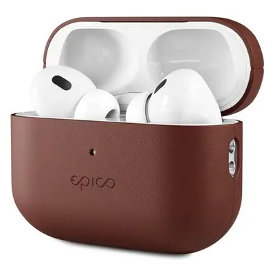 Epico Leather Case Airpods Pro 2 - hnědá