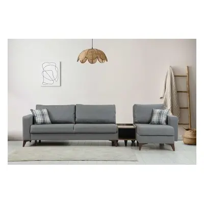 Atelier del Sofa Sofa Set Kristal Rest Shelf Set - Dark Grey