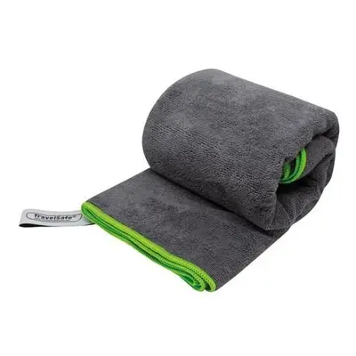 TravelSafe ručník Microfiber Terry Towel XL charcoal/lime green