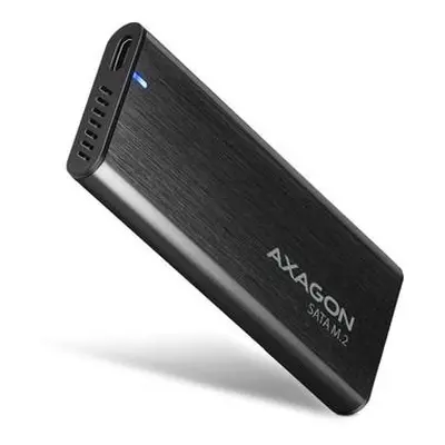 Axagon EEM2-SBC Superspeed+ USB-C - M.2 SATA SSD, externí kovový box pro M.2 SATA SSD disky, bez