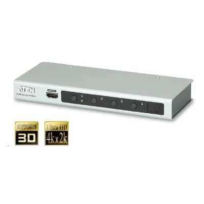 ATEN 4 port HDMI switch 4 PC - 1 HDMI VS-481B 4K video, VS-481B