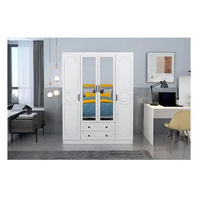 Hanah Home Wardrobe Mihra 204 - White