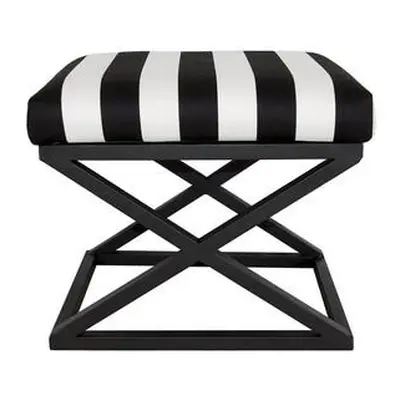 Atelier del Sofa Pouffe Capraz - Black, White BlackWhite