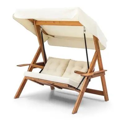 Hanah Home Garden Double Swing Chair Galata Swing S2 - Cream