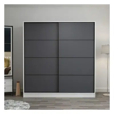 Hanah Home Wardrobe Kale - 3963 WhiteAnthracite