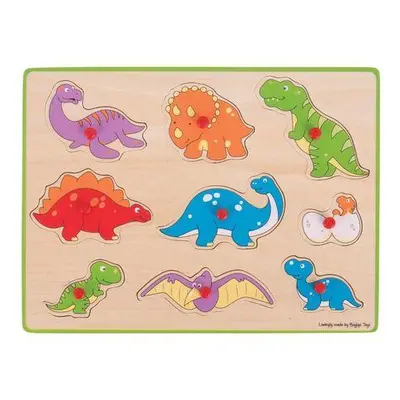 Bigjigs Toys Vkládací puzzle dinosauři