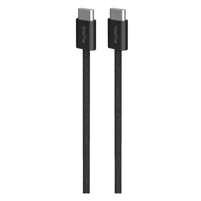 PURO Fabrik 2.0 USB-C/USB-C kabel (60W) 1,5 m, černý