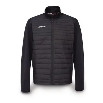 CCM Bunda Team Quilted Jacket SR, Senior, S, černá