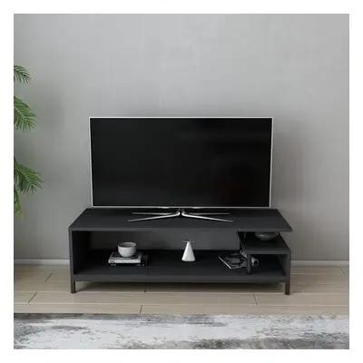 Hanah Home TV Stand Reilly - Black, Anthracite BlackAnthracite