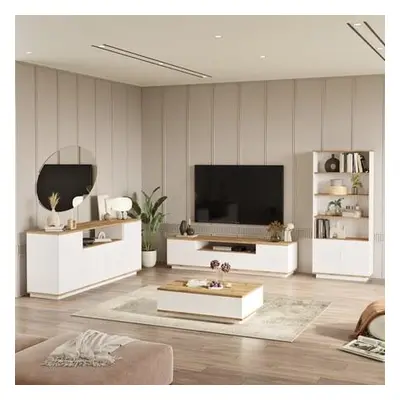 Hanah Home Living Room Furniture Set FR19-AW Atlantic PineWhite