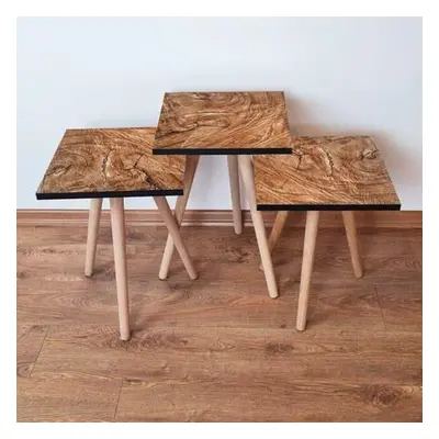 Hanah Home Nesting Table (3 Pieces) 3SHP122 - Camel