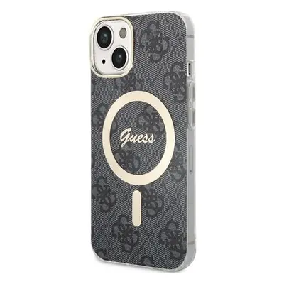 Guess 4G IML MagSafe Kompatibilní Zadní Kryt pro iPhone 13 Black