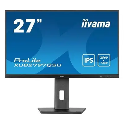 iiyama ProLite XUB2797QSU-B1 - LED monitor - 27" - 2560 x 1440 WQHD @ 100 Hz - IPS - 250 cd/m2 -