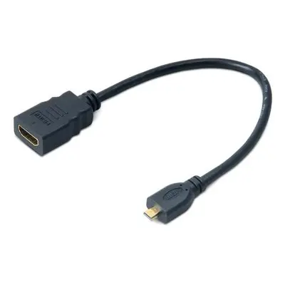 AKASA redukce HDMI na microHDMI / AK-CBHD09-25BK / černá / 25cm