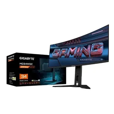 GIGABYTE LCD - 34" Gaming monitor MO34WQC, OLED, 3440 x 1440 WQHD, 175Hz, 1.5M:1, 250cd/m2, 0.03