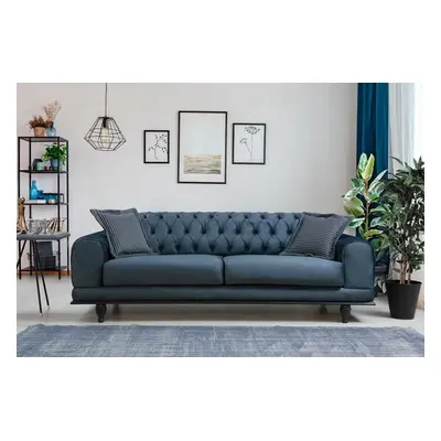 Atelier del Sofa 3-Seat Sofa-Bed Arredo Capitone - Navy Blue