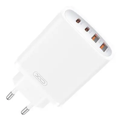 Nástěnná nabíječka XO CE22, 45W, GaN, 2x USB-C, 2x USB-A