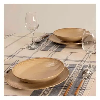 Hermia Table Mat Set (4 Pieces) Deniz BlueCream