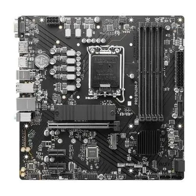 MSI MB Sc LGA1700 PRO B760M-P, Intel B760, 4xDDR5, 1xDP, 1xHDMI, 1xVGA, mATX, PRO B760M-P