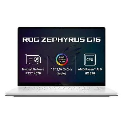 ASUS ROG Zephyrus G16 (GA605WI-NEBULA016W) bílý, GA605WI-NEBULA016W