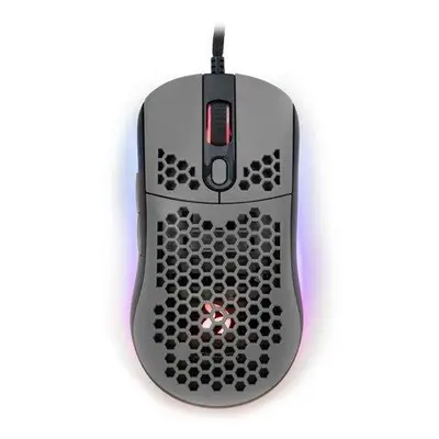 AROZZI herní myš FAVO Ultra Light Black-Grey/ drátová/ 16.000 dpi/ USB/ 7 tlačítek/ RGB/ černoše