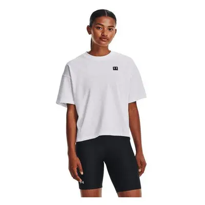 Under Armour Dámské tričko W Logo LC Oversized HW SS white XL, Bílá