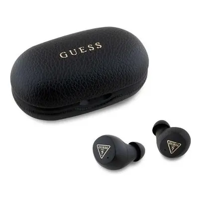 Guess PU Grained ENC TWS Bezdrátová Sluchátka Black