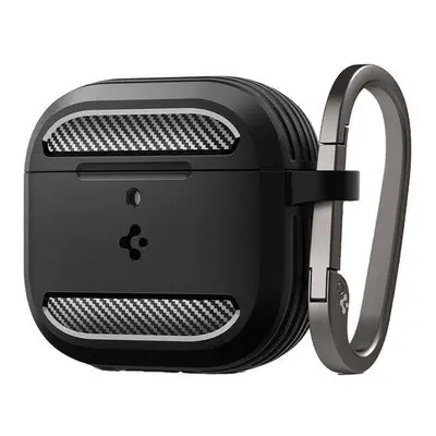 Pouzdro Spigen Rugged Armor pro Apple Airpods 4 - Matně černé