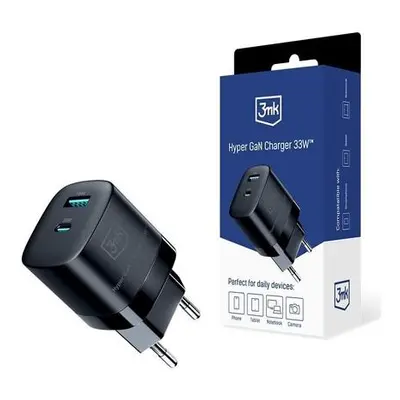 3mk Hyper GaN Charger 33W síťová nabíječka černá