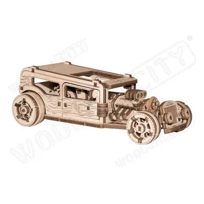 WOODEN CITY 3D puzzle Automobil Hot Rod 141 dílů