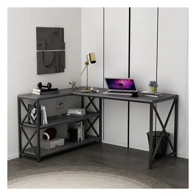 Hanah Home Study Desk Flexy L - Anthracite AnthraciteBlack