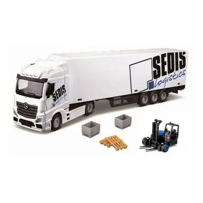 Bburago 1:43 MB Actros SEDIS Logistika s vysokozdvižným vozíkem a příslušenstvím