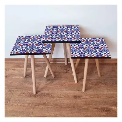 Hanah Home Nesting Table (3 Pieces) 3SHP224 - Multicolor