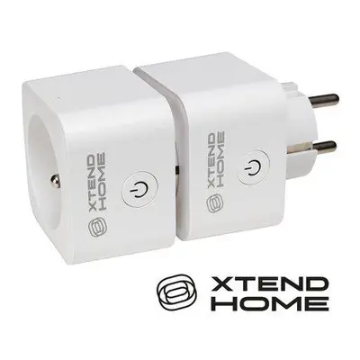 Xtend Home set 2x chytrá interní zásuvka, měření příkonu, správné spínání fáze, Tuya