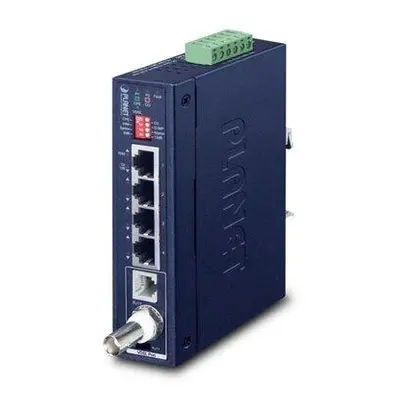 Planet IVC-234GT, VDSL2 průmyslový ethernet konvertor, 4x 1000Base-T, profil 17a/30a, G.993.5 G.