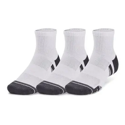 Under Armour Unisex ponožky Performance Tech 3pk Qtr white M, Bílá