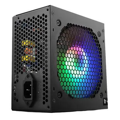 Počítačový zdroj Aigo AK600 RGB (černý),