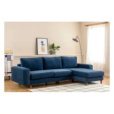 Atelier del Sofa Corner Sofa Berlin Right - Navy Blue