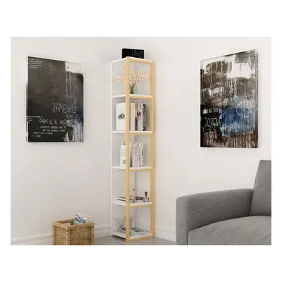 Hanah Home Bookshelf Texas - Gold, White GoldWhite