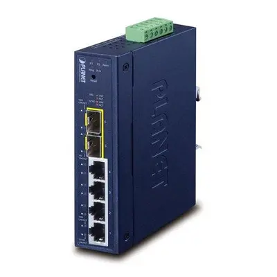 Planet IGS-4215-4T2S průmyslový L2 switch 4x 1Gb TP + 2x SFP, IP30, -40 až 75°C, 9-48VDC/24VAC, 