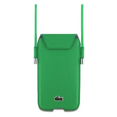 Lacoste PVC Iconic Petit Pique pouzdro na telefon XL zelené