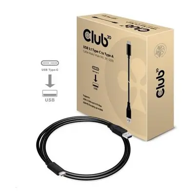 Club3D Kabel USB 3.1 typ C na USB 3.1 typ A, 10Gbps Power Delivery 60W (M/M), 1m