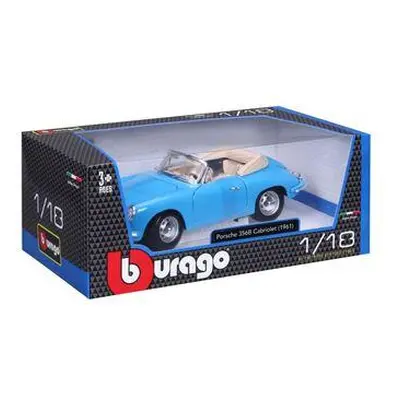 Bburago 1:18 Porsche 356B Cabriolet 1961 Blue