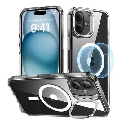 Classic Hybrid (HaloLock) ESR case with stand for iPhone 16 (clear)